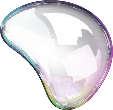 3D Liquid Transparent Modular Blob